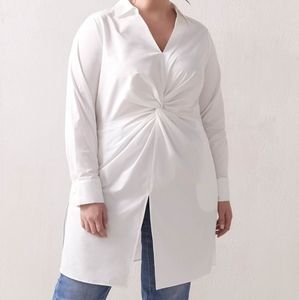 Addition Elle white Twist Front tunic